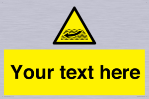 Custom Warning strong river flows